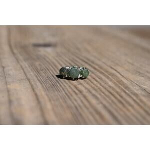 Engagement ring Emerald s, Natural Real and Raw, size 3 4 5 6 7 8 9 10 11 12